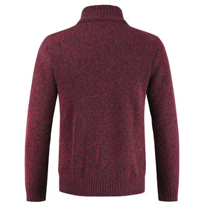 Classic Zip Closure Cardigan Red