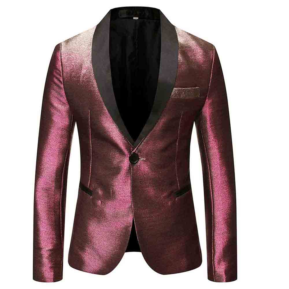 Magic Red Tuxedo Jacket Luxury Prom Blazer