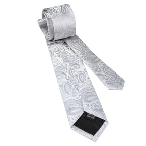 Printed Floral Tie Neckties Set with Handkerchief Cufflinks