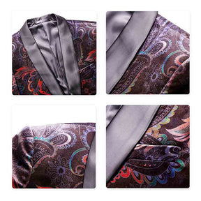 Slim Fit Floral Print Casual Blazer