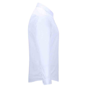 Slim Fit Turn-Down Collar White Shirt