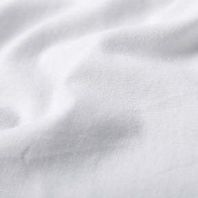 White Slim Fit Solid Linen Casual Shirt
