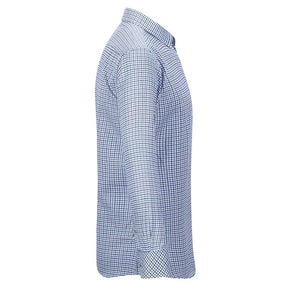 Men's Regular Fit Striped and Plaid Casual Cotton Shirt
