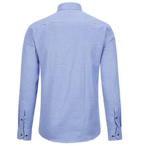 Men's Regular Fit Striped and Plaid Casual Cotton Shirt