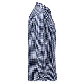Men's Regular Fit Striped and Plaid Casual Cotton Shirt
