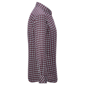 Men's Regular Fit Striped and Plaid Casual Cotton Shirt