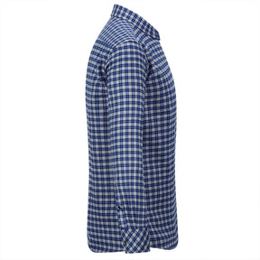 Men's Regular Fit Striped and Plaid Casual Cotton Shirt