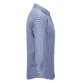 Men's Regular Fit Striped and Plaid Casual Cotton Shirt