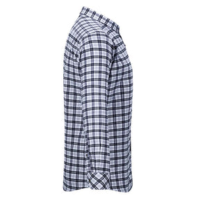 Men's Regular Fit Striped and Plaid Casual Cotton Shirt