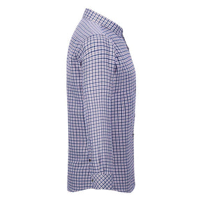 Men's Regular Fit Striped and Plaid Casual Cotton Shirt
