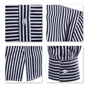 Regular Fit Stripe Casual Shirt Black