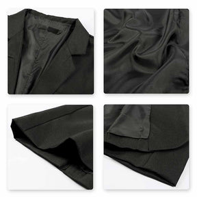 Men's Slim Fit Casual Blazer Jacket Black