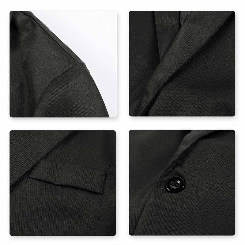Men's Slim Fit Casual Blazer Jacket Black