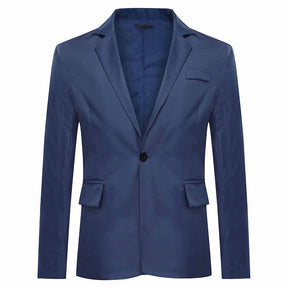 Men's Slim Fit Casual Blazer Jacket Navy