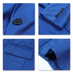 Men's Slim Fit Casual Blazer Jacket Blue