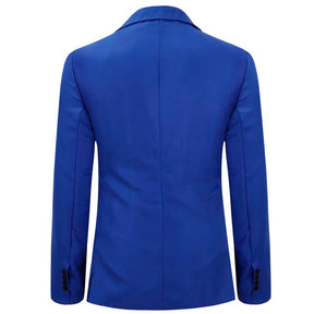 Men's Slim Fit Casual Blazer Jacket Blue