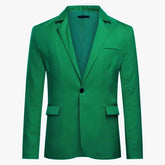 Men's Slim Fit Casual Blazer Jacket Green