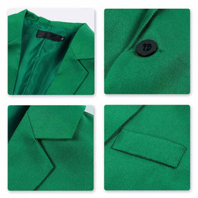 Men's Slim Fit Casual Blazer Jacket Green