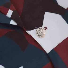 Slim Fit Floral Print Casual Black Blazer