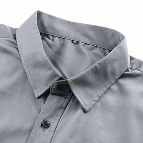 Men's Solid Slim Fit Bamboo Fiber Casual Formal Shirt