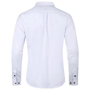 Men's Solid Slim Fit Bamboo Fiber Casual Formal Shirt
