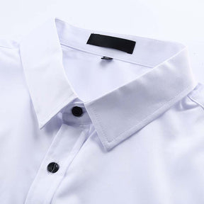 Men's Solid Slim Fit Bamboo Fiber Casual Formal Shirt