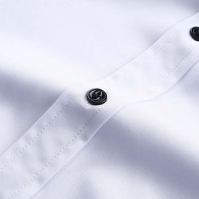 Men's Solid Slim Fit Bamboo Fiber Casual Formal Shirt