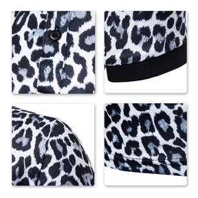 Slim Fit Leopard Polo Shirt Black