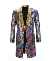 Slim Fit Motley Shiny Sequin Coat 2 Styles