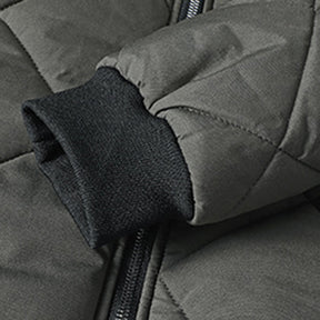 Mens Warm Light Slim Fit Padded Jacket Cotton Coat Deep Green