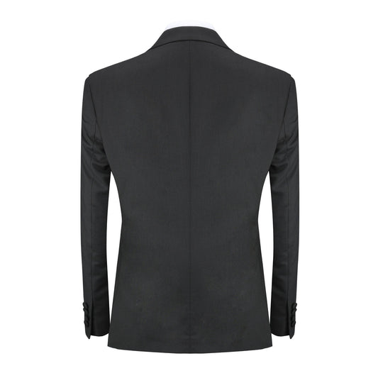 Men's 3-Piece Fashion One Button Color-Blocking Suit Light Blue - Cloudstyle