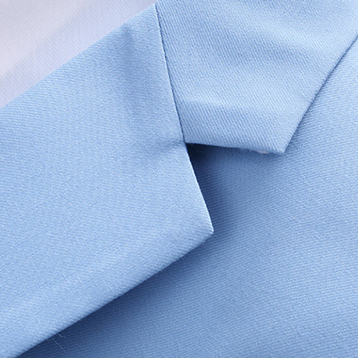 2-Piece Slim Fit Simple Designed LightBlue Suit