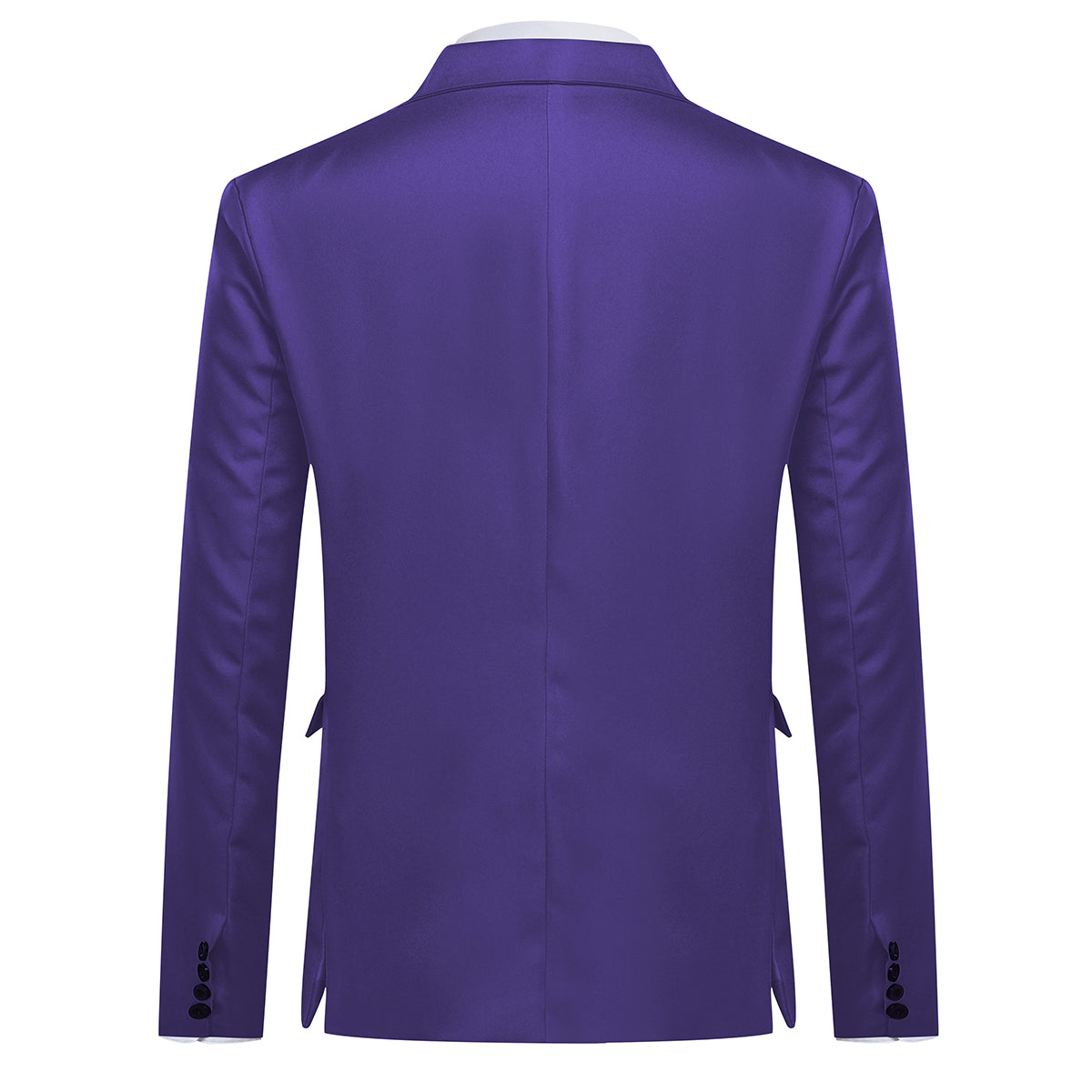 Men's Slim Fit Casual Blazer Jacket Purple
