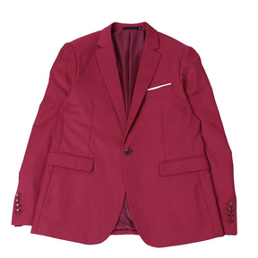 Burgundy Casual Blazer Slim Fit Business Blazer