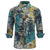 Men's Funky Printed Shirt Casual Shirt Fancy Floral Tops
