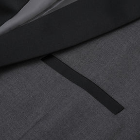 Slim Fit One Button Casual Grey 3-Piece Suit