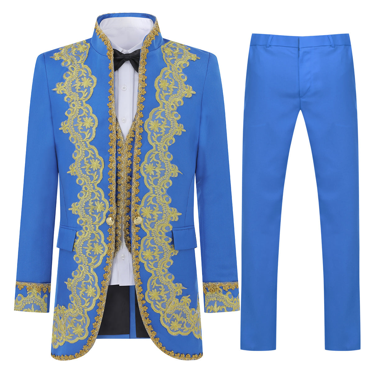 Slim Fit Men's Royal Style Men's Fashion Suits Tuxedo Wedding Blue