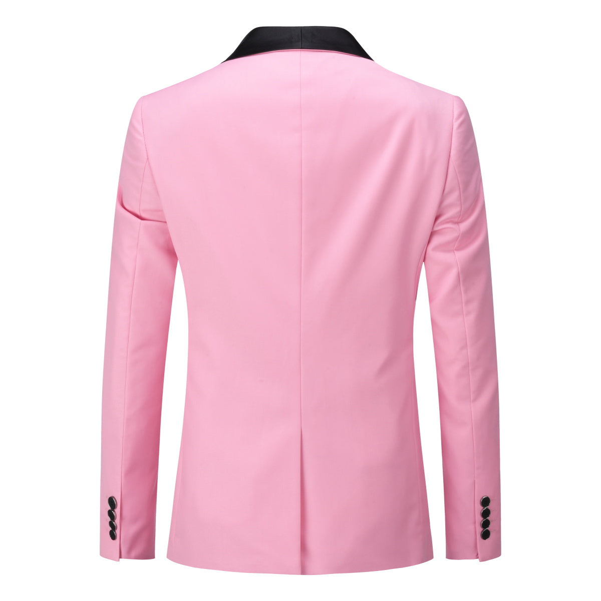 Slim Fit One Button Casual Pink 3-Piece Suit