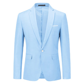 Sky Blue Stylish Blazer One Button Casual Blazer