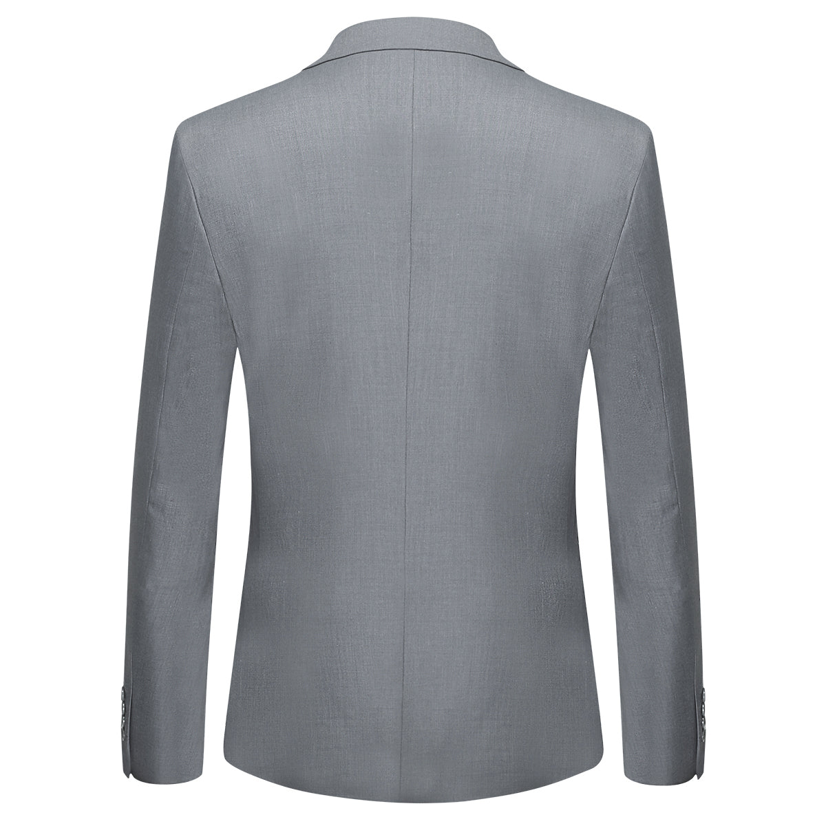 Mens 2-Piece Slim Fit Two Button Light Grey Suit