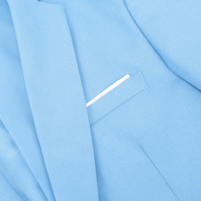 Sky Blue Stylish Blazer One Button Casual Blazer