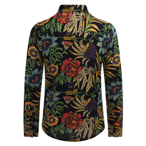Men's Funky Printed Shirt Casual Shirt Fancy Floral Tops
