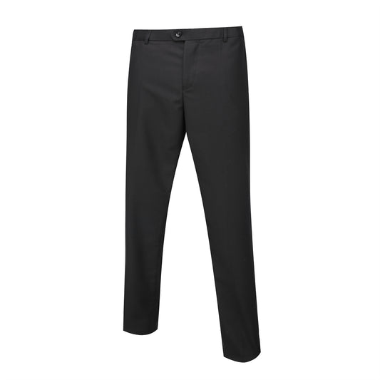 Black # Men's slim fit 2-piece casual suit with one-button shawl lapel and single-breasted closure, solid black blazer jacket with four-button cuffs and matching flat-front trousers, lightweight polyester formal wear for party, prom, wedding, dinner and daily occasions, isolated on white background.