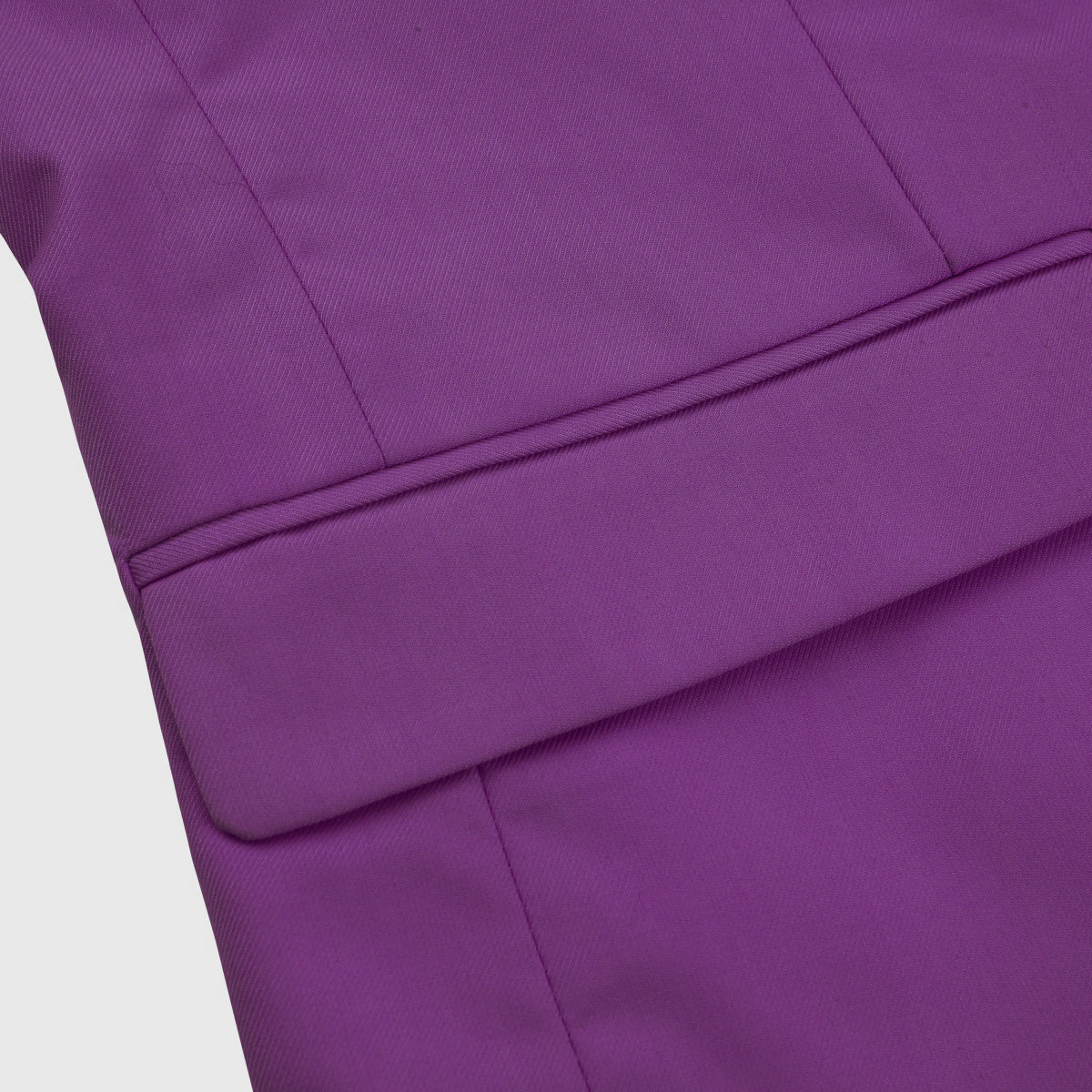 Purple # Men's one-button casual blazer with flat collar and single-breasted closure, stylish purple sport coat jacket with premium polyester viscose blend fabric and eco-friendly buttons for business, office, wedding and daily wear, isolated on white background.