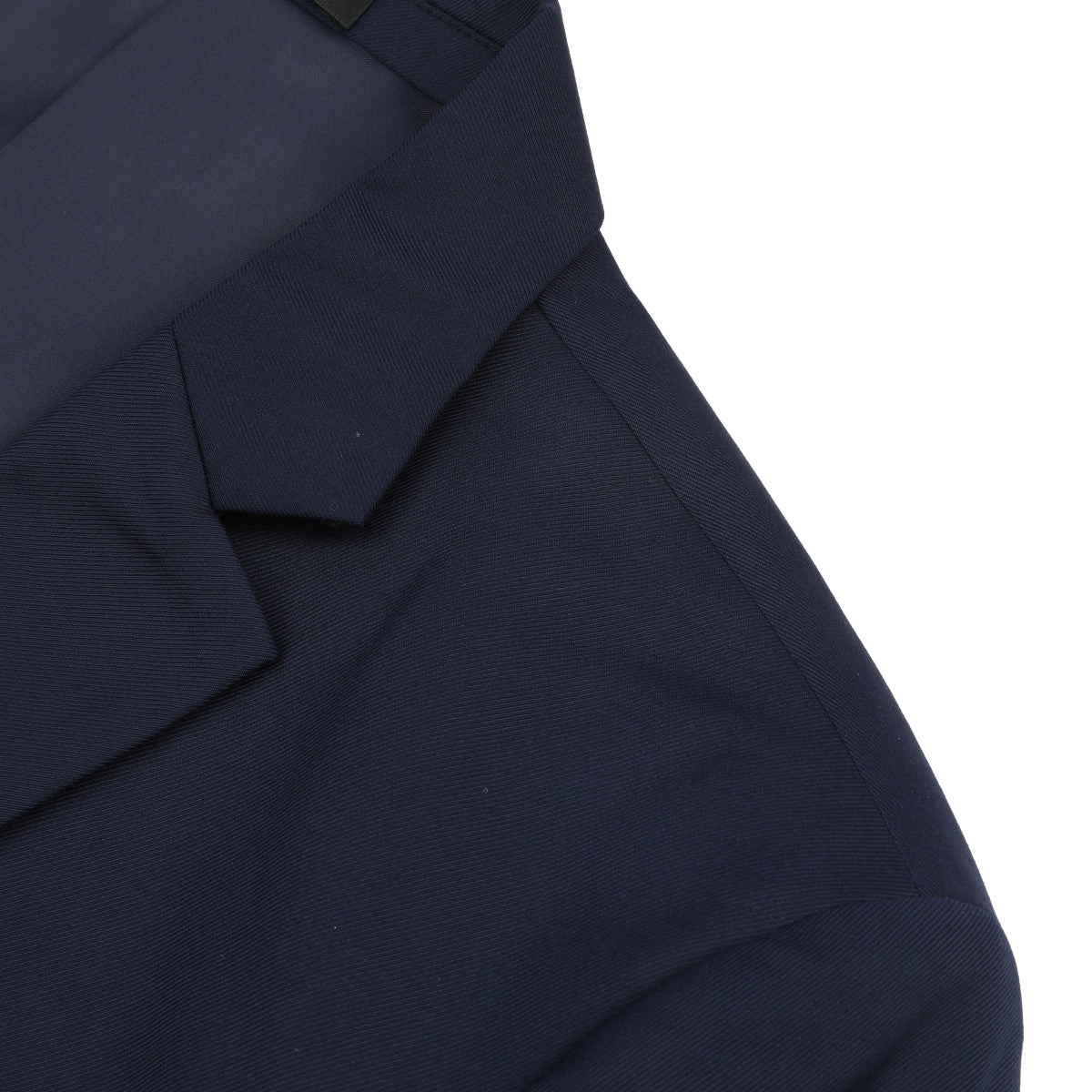 Navy # Men's one-button casual blazer with flat collar and single-breasted closure, stylish navy sport coat jacket with premium polyester viscose blend fabric and eco-friendly buttons for business, office, wedding and daily wear, isolated on white background.