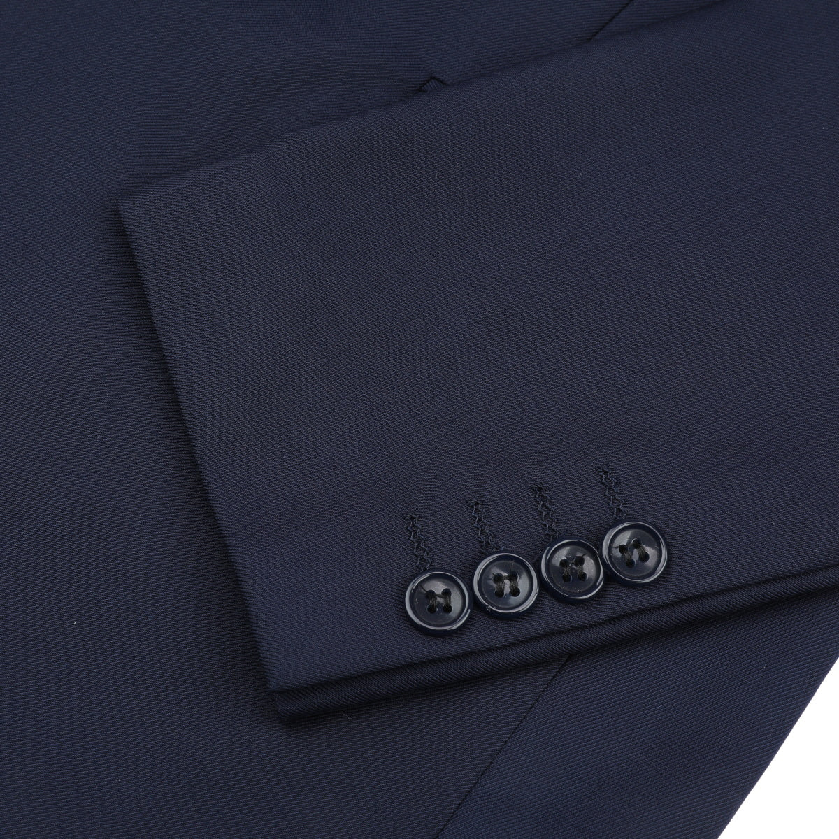 Navy # Men's one-button casual blazer with flat collar and single-breasted closure, stylish navy sport coat jacket with premium polyester viscose blend fabric and eco-friendly buttons for business, office, wedding and daily wear, isolated on white background.
