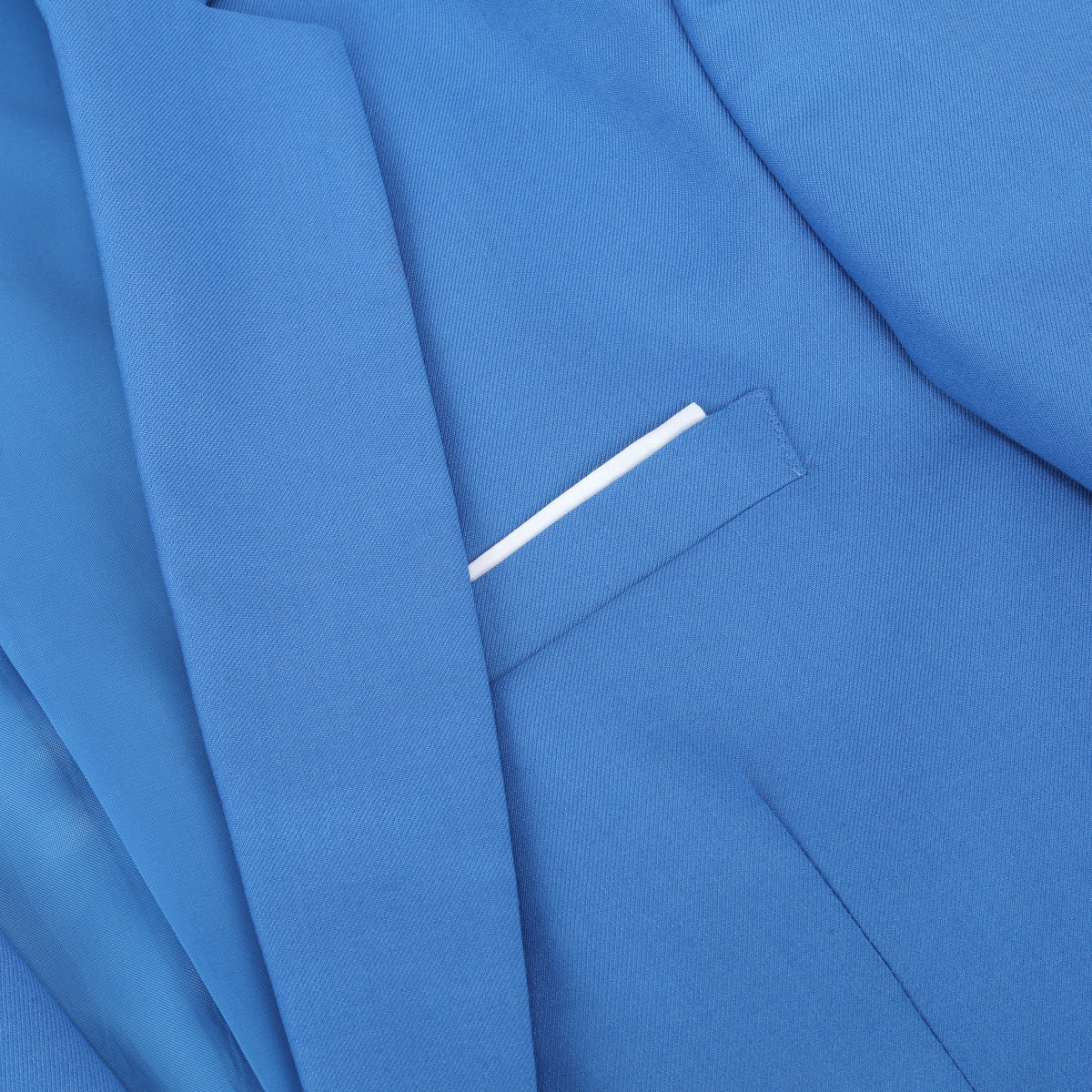 Light Blue # Men's one-button casual blazer with flat collar and single-breasted closure, stylish light blue sport coat jacket with premium polyester viscose blend fabric for daily business, office, wedding and party wear, isolated on white background.