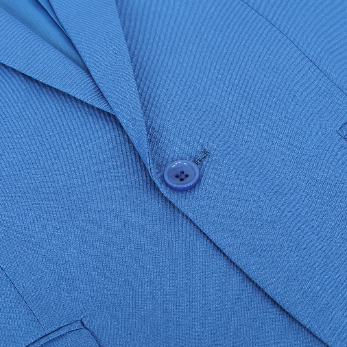 Light Blue # Men's one-button casual blazer with flat collar and single-breasted closure, stylish light blue sport coat jacket with premium polyester viscose blend fabric for daily business, office, wedding and party wear, isolated on white background.