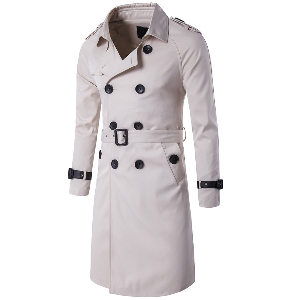 Slim Fit Belted Trench Coat 5 Colors - Cloudstyle