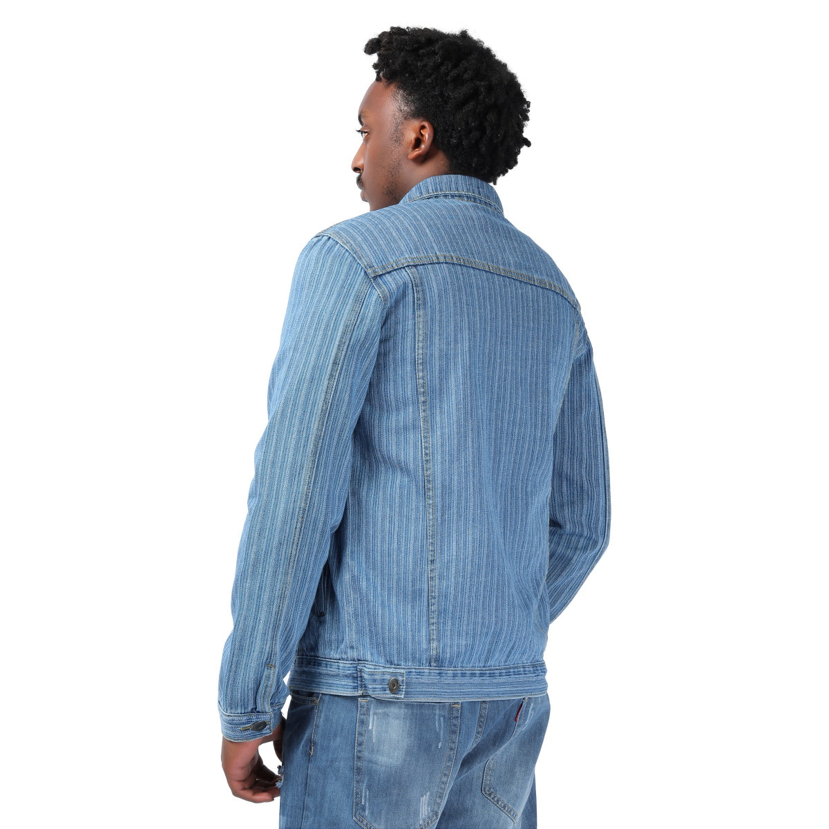 Men's Jacket Casual Lightweight Vertical stripes Outwear Coat